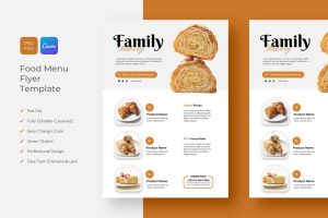 Bakery Menu Flyer