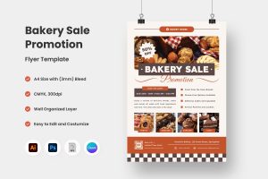 Bakery Sale Promotion Flyer Template V3