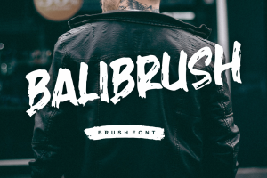 Balibrush – Rough Marker Font