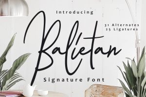Balietan Signature Font