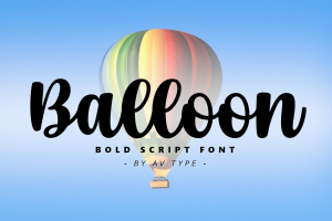 Balloon Script Font