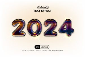 Balloon Text Effect 2024 Style