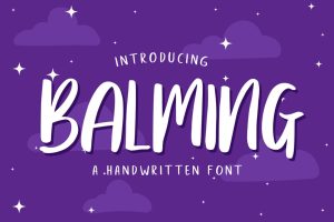 Balming Brush Font