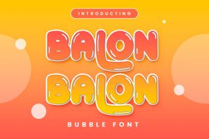 Balon – Bubble Font