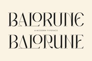 Balorune A Modern Type Face Font