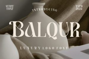 Balqur – Luxury serif font
