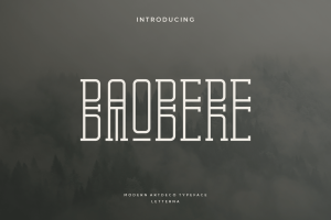 Baobere – Modern Artdeco Typeface