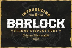 Barlock – Strong Display Font