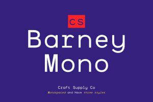 Barney Mono – Monospaced Font