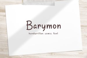 Barymon – Handwritten Comic Font