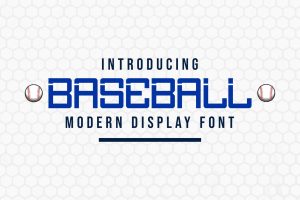 Baseball – Modern Display Font