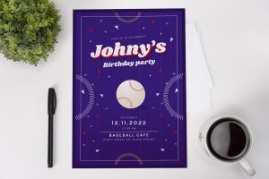 Baseball Birthday Invitation