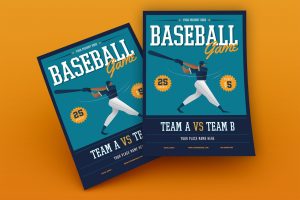 Baseball Game flyer