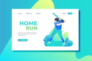 Baseball Landing Page Illustration