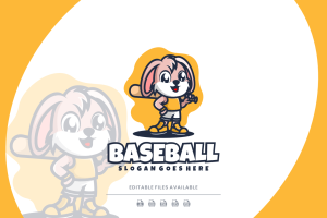 Baseball Mascot Cartoon Logo