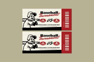 Baseball Tournamnet Ticket