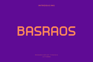 Basraos – Modern Display Typeface