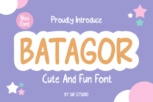 BATAGOR – CUTE FONT