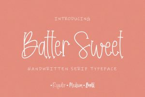Batter Sweet Handwritten Serif Font