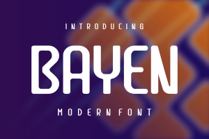 Bayen – Rounded Font
