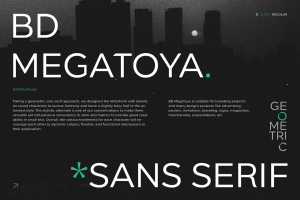 BD Megatoya | Geometric Sans Serif Font