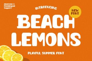 Beach Lemons – Playful Summer Font