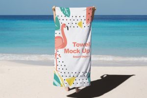 Beach Towel Mock Up