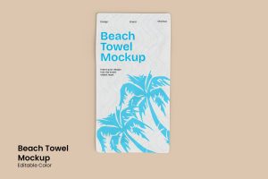 Beach Towel Mockup