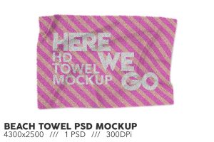 Beach Towel PSD Mockup
