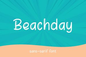 Beachday – Shadow Display Font