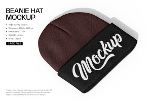 Beanie Hat Mockup
