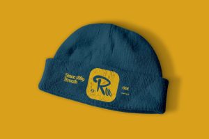 Beanie logo mockup