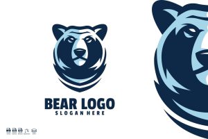 Bear logo template