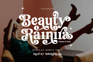 Beauty Rainira – Serif Display Font