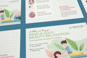 Beauty Spa Postcard Template