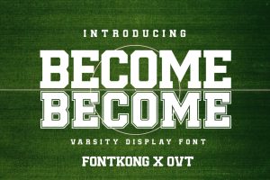 Become – Varsity Display Font
