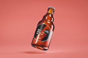 Beer Bottle Mockup Template