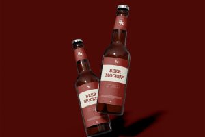 Beer Bottles Mockup