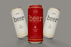 Beer or Soda Cans Mockup