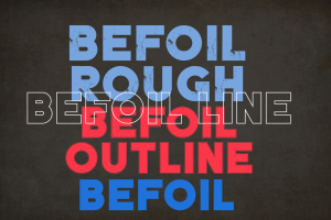 BEFOIL FAMILY FONT WITH 4 STYLES