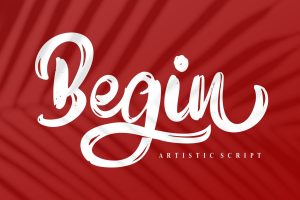 Begin Artistic Script