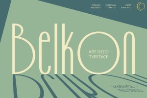 Belkon – Art Deco Font