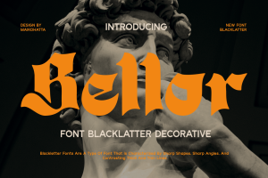 Bellor – Blacklatter Decorative Font