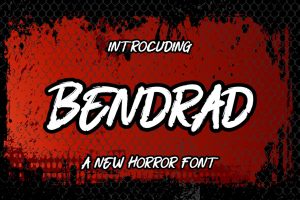 Bendrad a New Horror Font