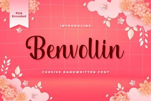 Benvollin – Cursive Handwritten Font
