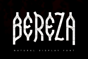 Bereza | nature font