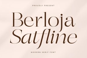 Berloja Satfline Modern Serif Font