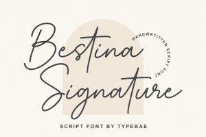 Bestina Signature Script Font