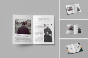 Bi-Fold A4 Mockup
