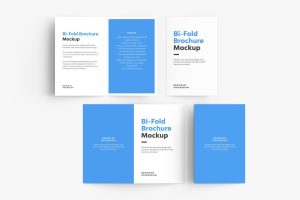 Bi-Fold Brochure Mockup